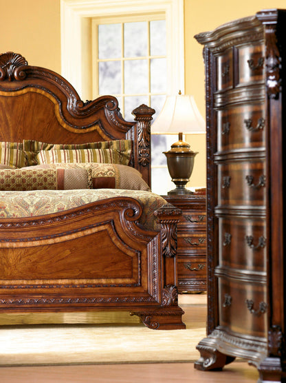 Old World Eastern King Estate Bed